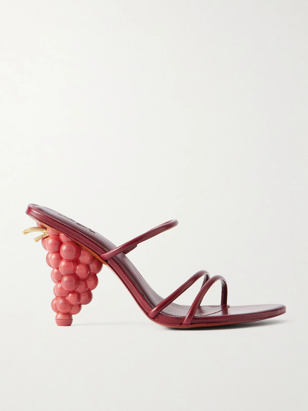  Cult Gaia Cult Gaia - Grape Leather Sandals - Red 