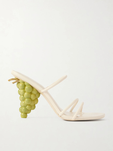  Cult Gaia Cult Gaia - Grape Leather Sandals - White 