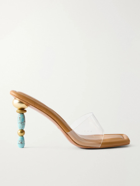  Cult Gaia Cult Gaia - Mahina Tpu Mules - Brown 