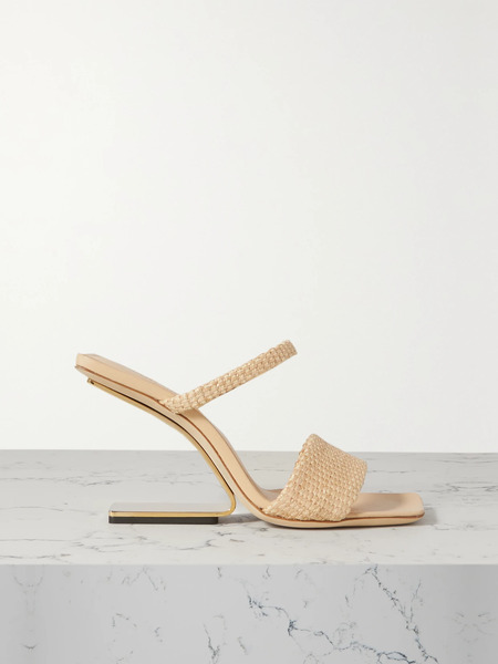  Cult Gaia Cult Gaia - Rene Raffia Mules - Neutral 