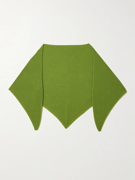  Daughter &daughter - Fionn Ribbed Cashmere Scarf - Green 