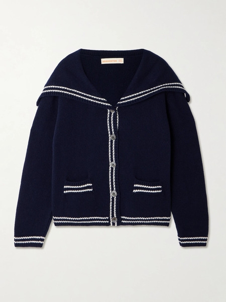  Daughter &daughter - Saoirse Sailor Striped Wool Cardigan - Navy 