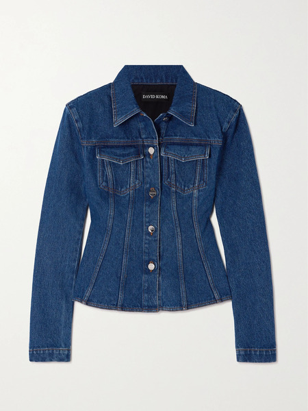  David Koma David Koma - Paneled Denim Jacket - Indigo 
