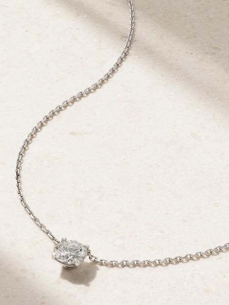  David Morris David Morris - 18-karat White Gold Diamond Necklace - Silver 