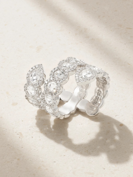  David Morris David Morris - 18-karat White Gold Diamond Ring - 52 