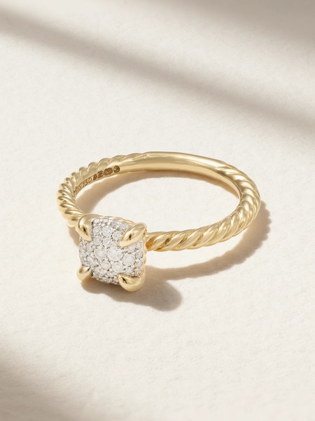  David Yurman David Yurman - Chatelaine 18-karat Gold Diamond Ring - 5 