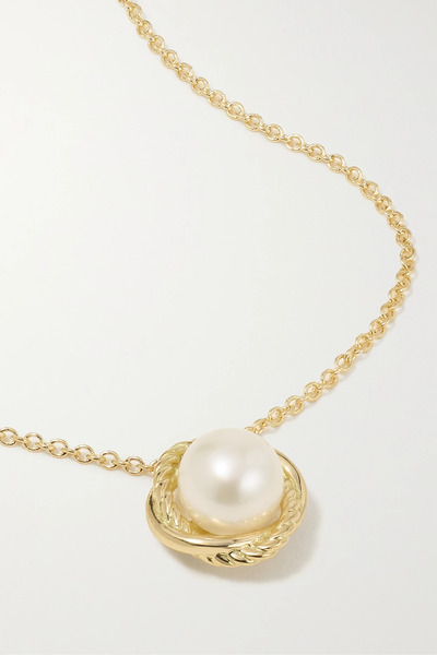  David Yurman David Yurman - Infinity 18-karat Gold Pearl Necklace - One Size 