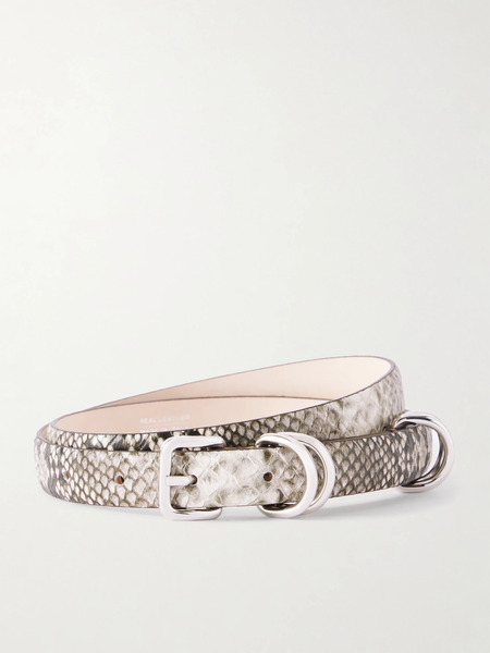  Déhanche Déhanche - Constance Snake-effect Leather Belt - Snake Print 