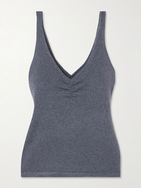  Deiji Studios Deiji Studios - Gathered Recycled Knitted Tank - Blue 