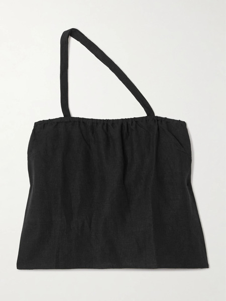  Deiji Studios Deiji Studios - One-shoulder Linen Top - Black 