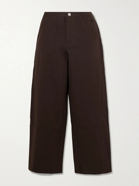  Deiji Studios Deiji Studios - Pocket Organic Wide-leg Jeans - Dark Brown 