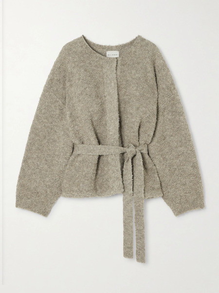  Deiji Studios Deiji Studios - Pod Belted Bouclé Cardigan - Gray 