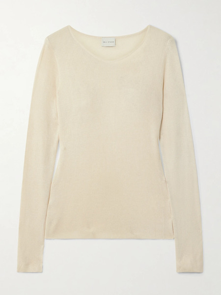 Deiji Studios Deiji Studios - Ribbed-knit T-shirt - Beige 