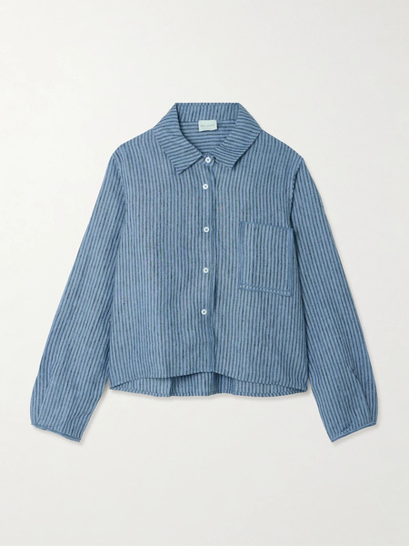  Deiji Studios Deiji Studios - Striped Linen Shirt - Blue 