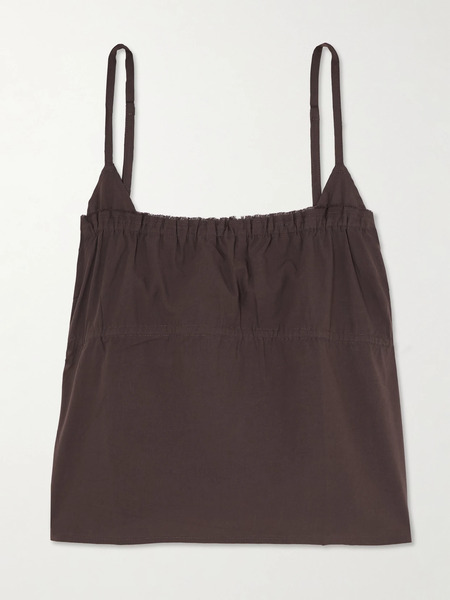  Deiji Studios Deiji Studios - Tri Frayed Organic Cotton Camisole - Brown 