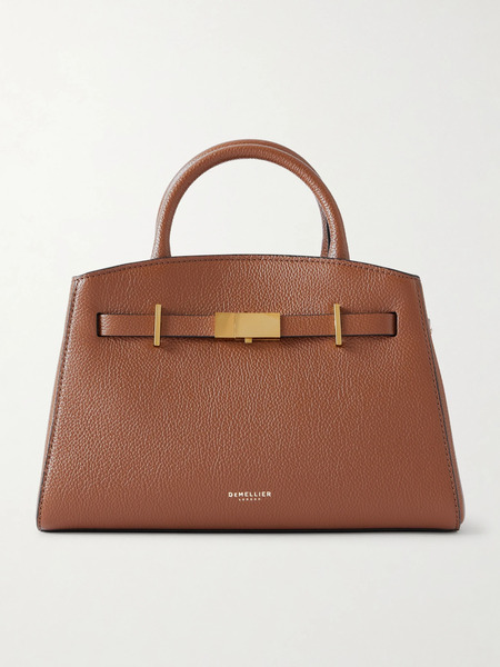  Demellier Demellier - The Hudson Small Textured-leather Tote - Tan 