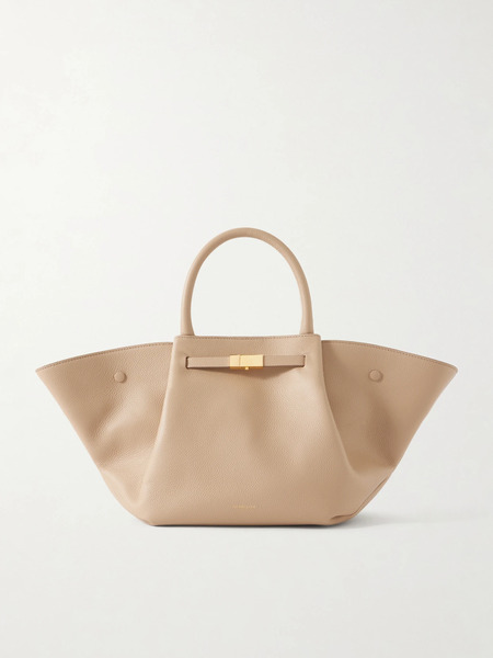  Demellier Demellier - The New York Midi Textured Leather Tote - Beige 