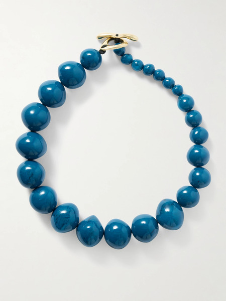  Dinosaur Designs Dinosaur Designs - Boulder Beads Resin Necklace - Teal 