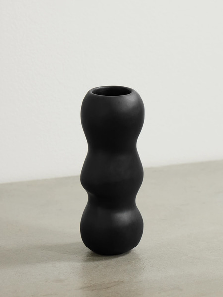  Dinosaur Designs Dinosaur Designs - Mountain Small Resin Vase - Black 