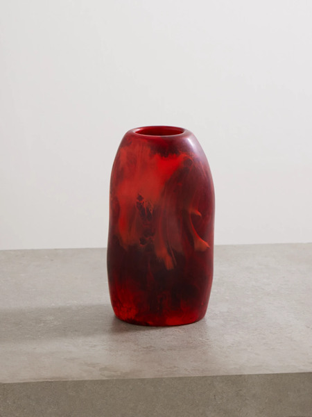  Dinosaur Designs Dinosaur Designs - Pebble Medium Resin Vase - Red 