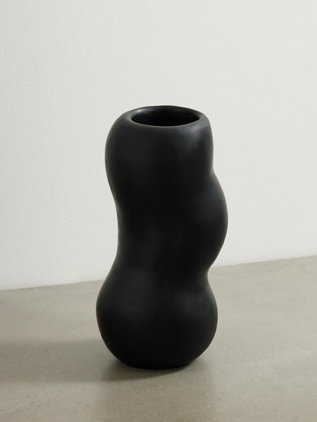  Dinosaur Designs Dinosaur Designs - Valley Medium Resin Vase - Black 