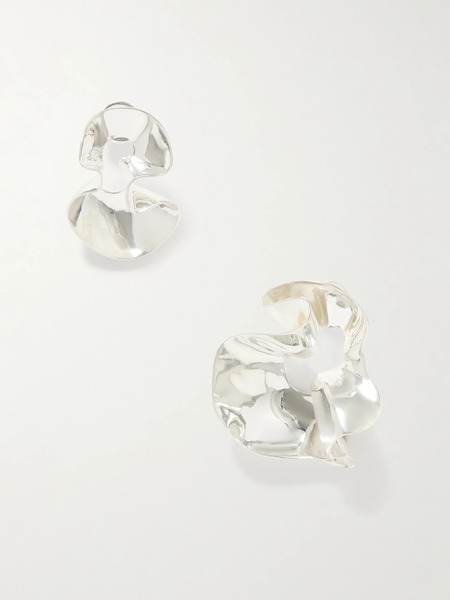  Dinosaur Designs Dinosaur Designs - Wave Silver-plated Earrings - One Size 