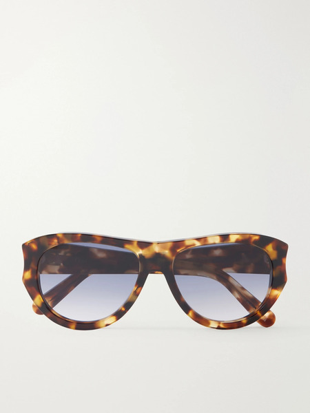  Dior Eyewear Dior Eyewear - Diorglow A1u Aviator-style Acetate Sunglasses - Tortoiseshell 