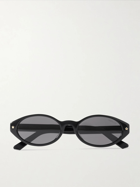  Dior Eyewear Dior Eyewear - Diorpacific R1i Oval-frame Acetate Sunglasses - Black 