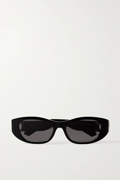  Dior Eyewear Dior Eyewear - 30montaigne S9u Oval-frame Acetate Sunglasses - Black 