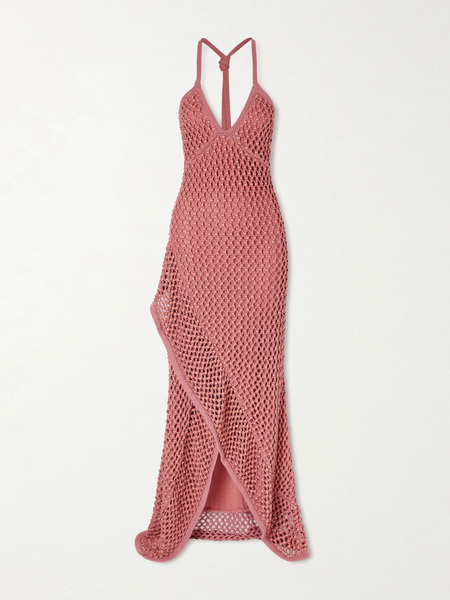  Diotima Diotima - Riki Embellished Cotton-blend Dress - Pink 