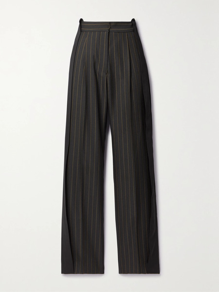  Diotima Diotima - Stona Paneled Twill Straight-leg Pants - Black 