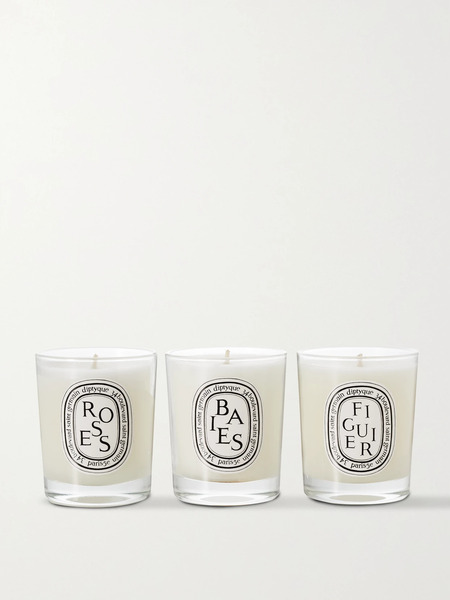  Diptyque Diptyque - Set Of Three Scented Candles, 3 X 70g - White 