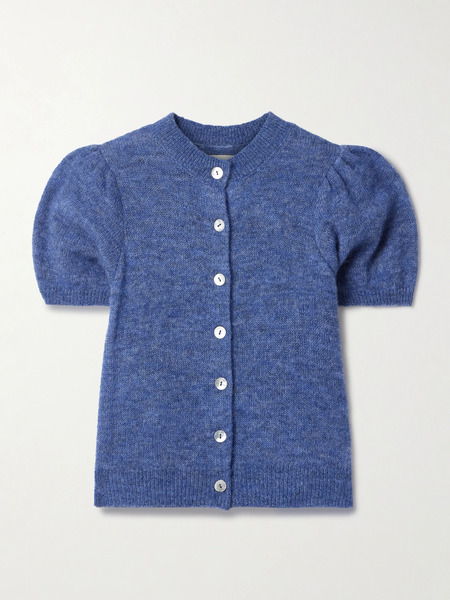  Dôen Dôen - Anisa Alpaca-blend Cardigan - Blue 
