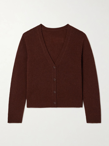  Dôen Dôen - Cameron Cashmere Cardigan - Dark Brown 