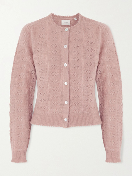  Dôen Dôen - Emery Pointelle-knit Cardigan - Pink 