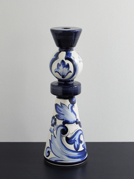  Dolce & Gabbana Dolce & Gabbana - Ceramic Candle Holder - Blue 
