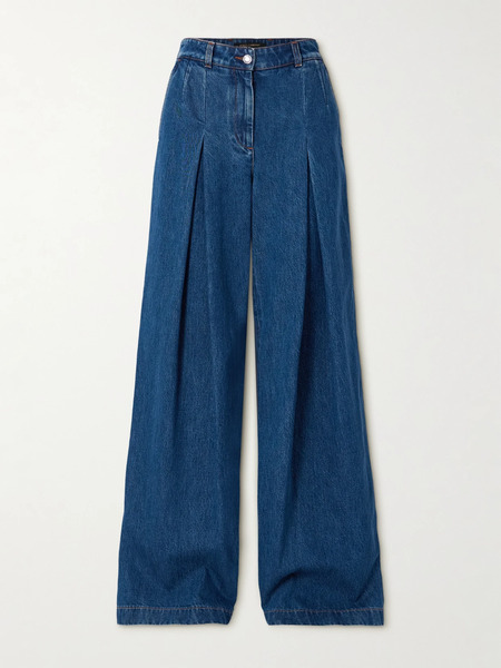  Dolce & Gabbana Dolce & Gabbana - High-rise Wide-leg Jeans - Blue 