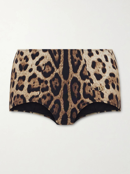  Dolce & Gabbana Dolce & Gabbana - Leopard-print Bikini Brief - Leopard Print 