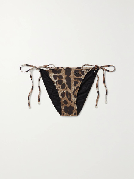  Dolce & Gabbana Dolce & Gabbana - Leopard-print Bikini Briefs - Leopard Print 