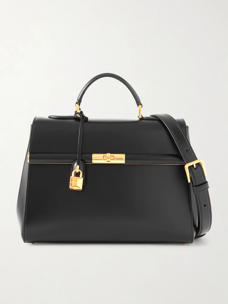  Dolce & Gabbana Dolce & Gabbana - Marlene Leather Shoulder Bag - Black 