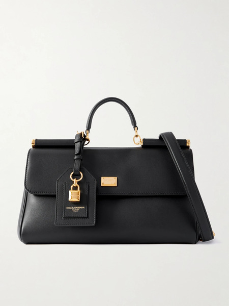  Dolce & Gabbana Dolce & Gabbana - My Sicily Leather Shoulder Bag - Black 