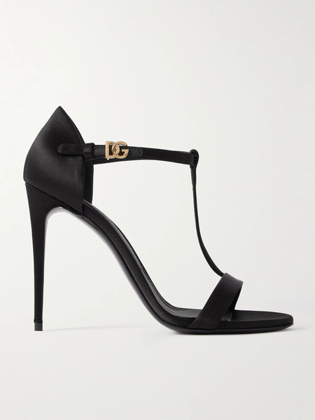 Dolce & Gabbana Dolce & Gabbana - Satin Sandals - Black 