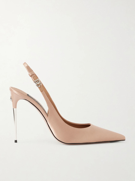  Dolce & Gabbana Dolce & Gabbana - Satin Slingback Pumps - Pink 