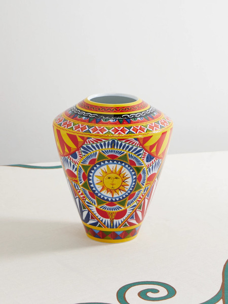  Dolce & Gabbana Dolce & Gabbana - Small Amphora Porcelain Vase - Red 