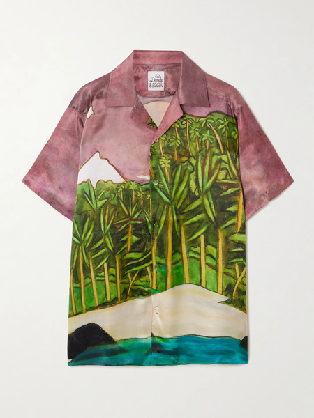  Donde Esteban Donde Esteban - La Sierra Printed Silk-satin Shirt - Multi 