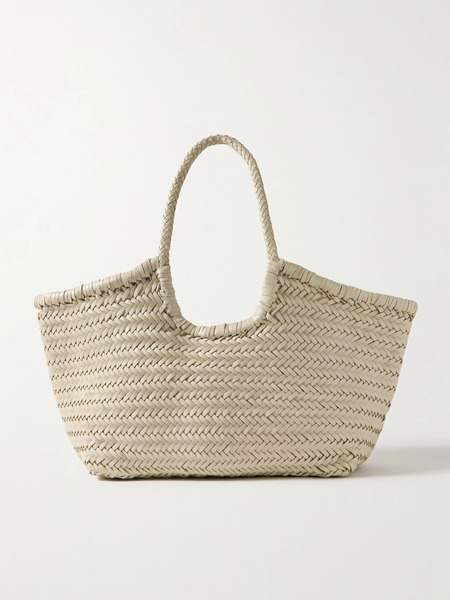  Dragon Diffusion Dragon Diffusion - Nantucket Large Woven Leather Tote - Cream 