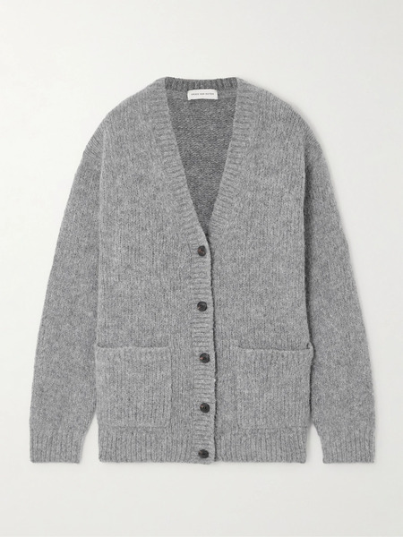  Dries Van Noten Dries Van Noten - Alpaca-blend Cardigan - Gray 