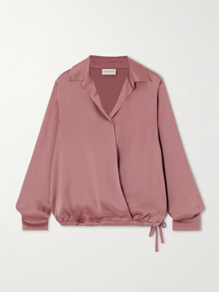  Dries Van Noten Dries Van Noten - Cedal Satin Blouse - Pink 
