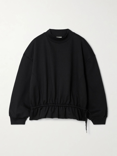  Dries Van Noten Dries Van Noten - Cotton-jersey Peplum Sweatshirt - Black 