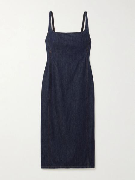  Dries Van Noten Dries Van Noten - Denim Midi Dress - Dark Denim 